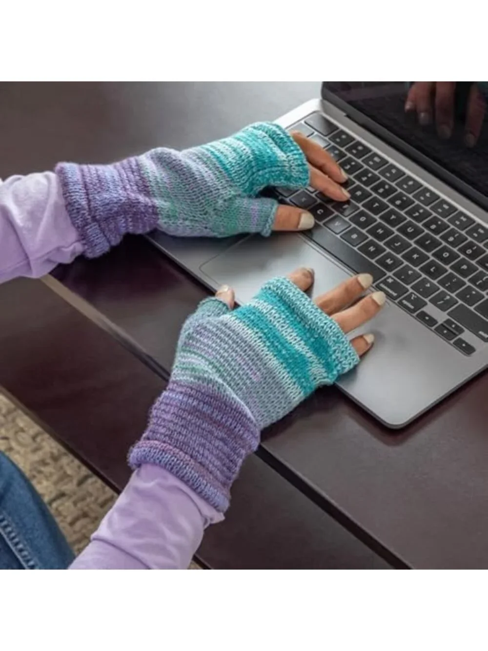 Super Soft Alpaca Wool Fingerless Mittens Gloves - Handmade Fair Trade for